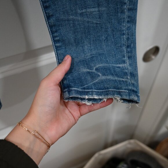 Mother Size 26 The Looker in Graffiti Girl Destroyed Skinny Jean - Picture 10 of 14